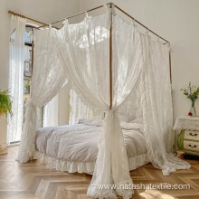 Lace floor standing mosquito net